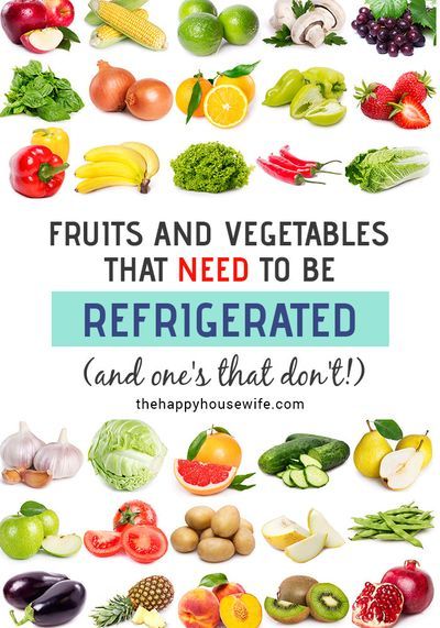 Have you ever wondered if your favorite produce needed to be refrigerated? We've researched and put together a list of fruits and veggies that need to go in the fridge and those that don't. #healthy #food List Of Veggies, Healthy Fruits And Vegetables, Storing Fruit, Farmers Market Recipes, List Of Vegetables, Fruit List, Vegetable Prep, Happy Housewife, Fruit And Vegetable Storage