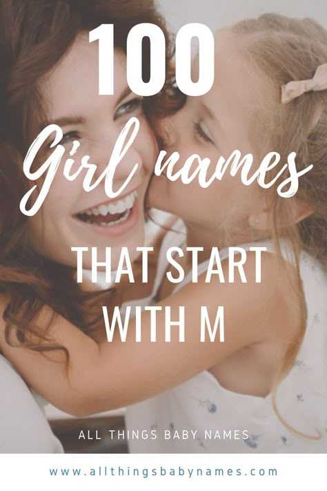 If you’re looking for a baby girl name starting with the letter “M,” we want to help you weigh your options. From Mabel to Myra, we have curated a list of 100 girl names, starting with the letter “M” and the meanings and origin of each name. Let the browsing begin. Baby Names Start With M, M Names For A Girl, M Names For Girls, M Baby Names, M Girl Names, Names Starting With M, Latin Girl Names, M Baby Girl Names