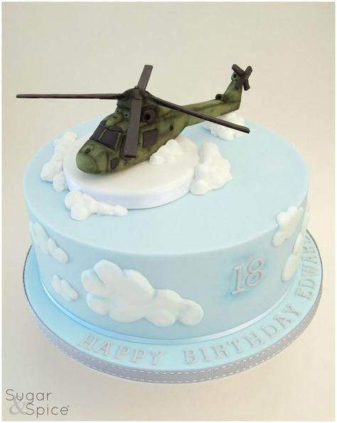 The 'Lynx' effect ... - Cake by Sugargourmande Lou http://www.facebook.com/SugarandSpiceGourmandise Easy Fondant Cupcakes, Helicopter Cake, Police Birthday Cakes, Airplane Cake, Choc Cake, Planes Birthday, Dad Birthday Cakes, Modelling Chocolate, Gumpaste Flowers