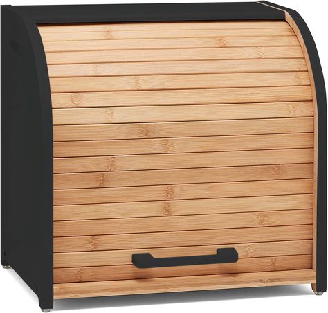 PRICES MAY VARY. STORE UP TO 4 BREAD LOAVES 🍞This double-layer bread box gives you double the capacity so you can fit double the bread! Large enough to hold large loaves of bread, rolls, muffins and more, the Homefully bread box is an ideal choice to store and display your bread and baked goods inside this kitchen countertop bread keeper. Its tall design gives you great storage without taking up your limited counter space. HIDES MESS TO KEEP KITCHEN TIDY 🔎 Say goodbye to bread and crumbs sprea Organizing Bread On Counter, Bread Holder Storage, Breadbox Cabinet, Breadbox Ideas Counter Tops, Bread Storage Ideas Countertop, Bread Boxes On Counter, Bread Storage Ideas, Breadbox Ideas, Bread Box Ideas