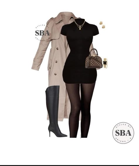 Girly Classy Aesthetic, Official Clothes, Hogwarts Style, Colour Highlights, Sixth Form Outfits, Trench Coat Outfit, Winter Fashion Outfits Casual, Elegant Outfits, Black Outfits