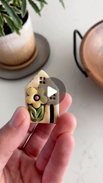 Iva on Instagram: "🌼 Miniature porcelain houses in making
🌼 @pottery_hearts 
.
.
#pottery #ceramics #handmade #clay #art #ceramic #ceramicart #ceramica #stoneware #homedecor #design #potterylove #keramik #instapottery #pottersofinstagram #wheelthrown #handmadepottery #handmadeceramics #potterystudio #tableware #porcelain #contemporaryceramics #interiordesign #artist #potterylife #potter #glaze #craft #clayart #ceramique" Clay Houses Diy, Mini Clay Art, Ceramic Miniatures, Tiny Pottery, Mini Animals, Clay Fairy, Making Pottery, Pottery Houses, Mini Houses