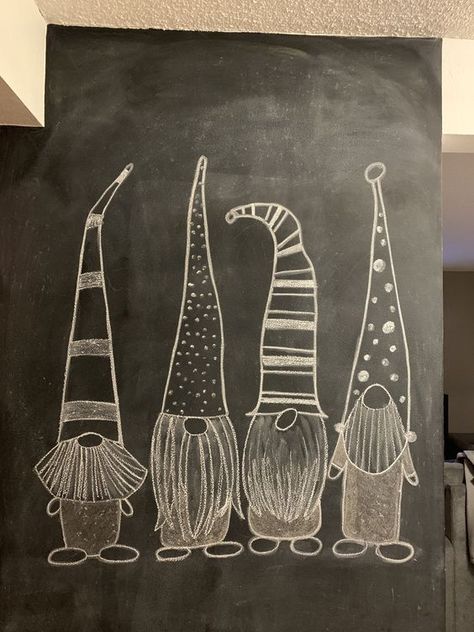 50 Pretty Christmas Chalkboard Ideas for Decorating This Year 17 Chalk Wall Ideas, Christmas Chalkboard Ideas, Chalk Wall Art, Christmas Chalkboard Art, Chalkboard Drawing, Juleverksted For Barn, Chalkboard Wall Art, Christmas Window Painting, Blackboard Art