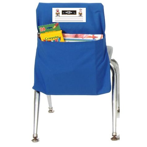 Classroom Seats, Seat Sacks, Chair Pockets, School Chair, Classroom Seating, Oversized Chair, Laminated Fabric, Classroom Furniture, Chair Storage