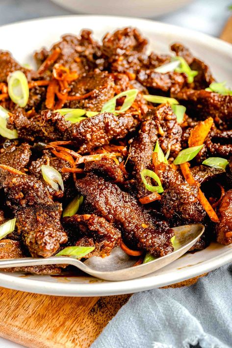 Crispy Beef And Broccoli, Crispy Asian Beef, Crispy Beef Chinese, String Bean Recipes, Orange Beef, Beef Flank, Crispy Beef, Weekly Dinner, Asian Beef