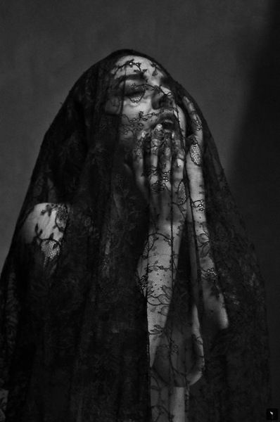 One fifth of the people are always against everything all the time. - Robert F. Kennedy Dark Emotional Photoshoot, Dark Bride Aesthetic, Gothic Nun Aesthetic, Vampire Aesthetic Gothic, Goth Halloween Photoshoot, Coven Aesthetic Outfit, Veiled Woman Aesthetic, Alternative Fashion Photography, Greif In Photography