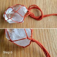 Easy Macrame Crystal Pendant | Golden Age Beads Crystal Necklace Diy, Crystal Jewelry Diy, Easy Macrame, Simple Macrame, Easy Diy Jewelry, Stone Wrapping, Macrame Jewelry, Diy Schmuck, Macrame Patterns