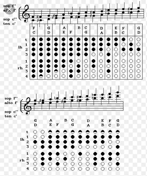 Flute Fingering Chart, Recorder Fingering Chart, Teaching Music Theory, Wooden Musical Instruments, Tin Whistle, Music Tabs, Partition Piano, Recorder Music, Easy Guitar