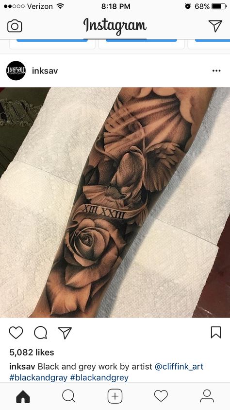 Dove Sleeve Tattoo For Men, Dove Sleeve Tattoo, Dove Tattoos, Rose Tattoo Sleeve, Rose Tattoos For Men, Forarm Tattoos, Marvel Tattoos, Forearm Sleeve Tattoos, Cool Forearm Tattoos