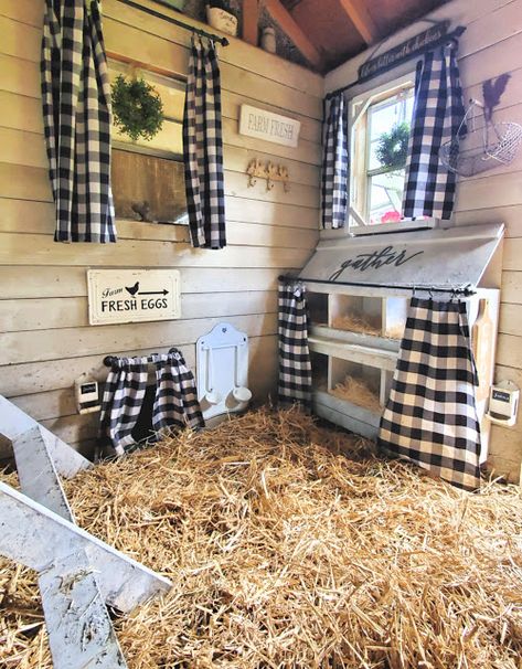 Interior Chicken Coop, Shiplap Interior, Inside Chicken Coop, Coop Run, Cute Chicken Coops, Chicken Coop Garden, Chicken Coop Decor, Duck Coop, Chicken Coup