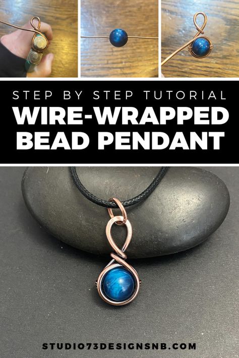 Wiring Jewelry, Beads Step By Step, Wire Sculpting, Wire Wrapping Beads, Wire Weaving Techniques, Wrapped Crystals, Wire Projects, Diy Pendants, Wire Ideas