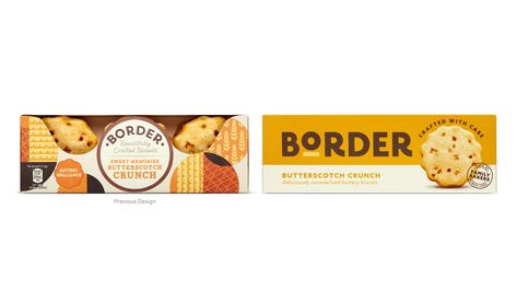 Pack of the Month: B&B Studio Gives Border Biscuits a Bold, Modern Refresh | Dieline - Design, Branding & Packaging Inspiration Elegant Logotype, Border Biscuits, Yummy Biscuits, Beverage Packaging, Family Values, Sustainable Packaging, Design System, Packaging Design Inspiration, Sweet Memories