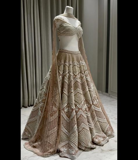 Rianta's by Rianta Chakraborty | Caramel hued ESTELLE Lehenga where crystal vines intertwine, sparkling with every movement, casting a spell of enchantment! 🍮 #riantas… | Instagram Casting A Spell, Long Skirts, Fancy Sarees, Indian Dresses, Long Skirt, Lehenga, Enchanted, Vines, Caramel