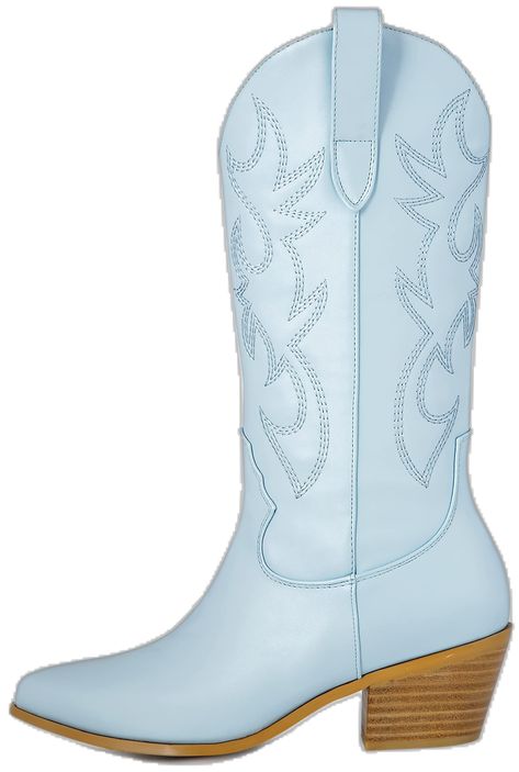 Blue Cowgirl Outfit, Women Cowgirl Boots, Blue Cowgirl Boots, Blue Cowboy Boots, Cute Cowgirl Boots, Boy Boots, Boots Wide Calf, Cowboy Boots For Women, Embroidered Fashion