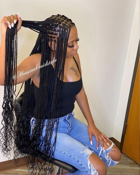 31 Box Braids Ideas for Black Women [KNOTLESS] Small Knotless Goddess Braids, Knotless Goddess Braids, Small Knotless, Small Box Braids, Big Box Braids Hairstyles, Goddess Braids Hairstyles, Box Braids Hairstyles For Black Women, Braided Cornrow Hairstyles, Braids Hairstyles Pictures