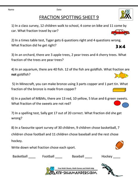 Use fractions in everyday life. Third Grade Fractions Worksheets, Fractions 3rd Grade, Fractions Worksheets Grade 4, Third Grade Fractions, Math Fractions Worksheets, Third Grade Math Worksheets, 3rd Grade Fractions, Learning Fractions, Fraction Word Problems