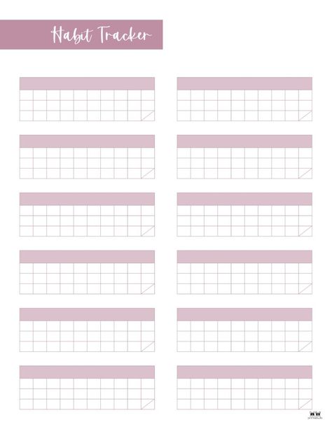 Choose from 25 different habit trackers with different time periods, designs, and templates. Download, print, and create new habits! All 100% free. Different Time Periods, Journaling Templates, Create New Habits, Printable Habit Tracker, Habit Formation, Chore Charts, Time Periods, Habit Tracking, Becoming A Better You