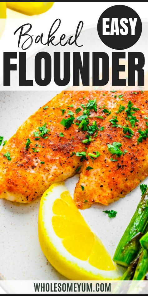 Baked Flounder Recipe Baked Fish Recipes For Diabetics, Breaded Flounder Recipes Baked, How To Cook Frozen Flounder Fillets, Easy Baked Flounder Recipes, Flounder Foil Packet Oven, Cooking Flounder Filets, Best Way To Cook Flounder, Oven Fried Flounder, Baked Fish Seasoning