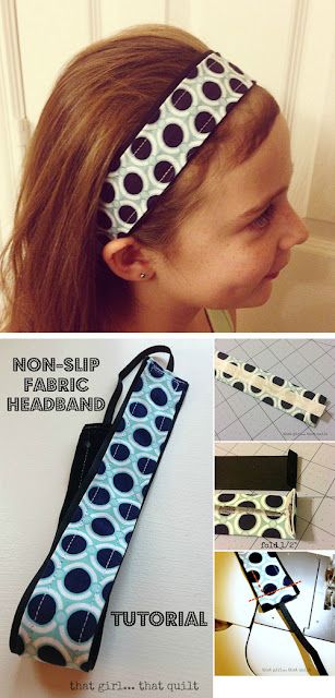 Fabric Headband Tutorial, Fabric Headbands Diy, Hair Bands Diy, Sewing Headbands, Quick Sew, No Slip Headbands, Headband Tutorial, Wire Headband, Small Sewing