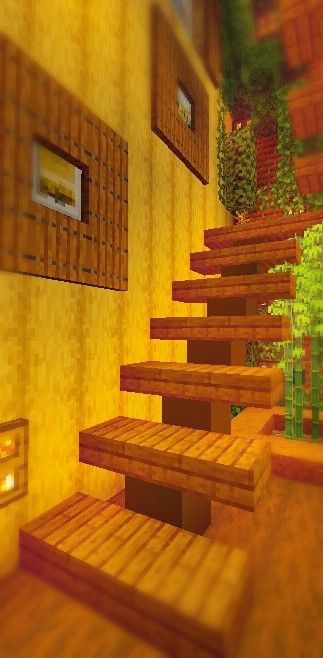 Loft Minecraft Ideas, Minecraft Houses Stairs, Stairs In Minecraft House, How To Make Stairs In Minecraft, Minecraft Houses Outside, Minecraft Under Stairs Ideas, Cute Stairs Minecraft, Minecraft Building Ideas Stairs, Minecraft Loft Ideas