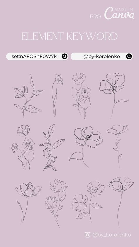 Element keyword for phrases collection on canva. set:nAFOSnF0W7k #canva #element #keyword #canvaelement #canvaelementkeyword #flores #natural #black #flowers Canva Wedding Elements, Canva Flower Elements, Canva Assets, Canva Learning, Canva Inspiration, Learning Languages Tips, Keyword Elements Canva, Canva Element Keyword, Canva Elements Keyword