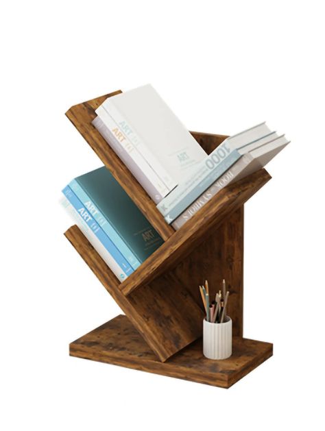 Standing Bookshelf, Desktop Bookshelf, Tree Bookshelf, Woodworking Classes, Book Stand, Book Stands, Teds Woodworking, Desk Organizer, Office Storage