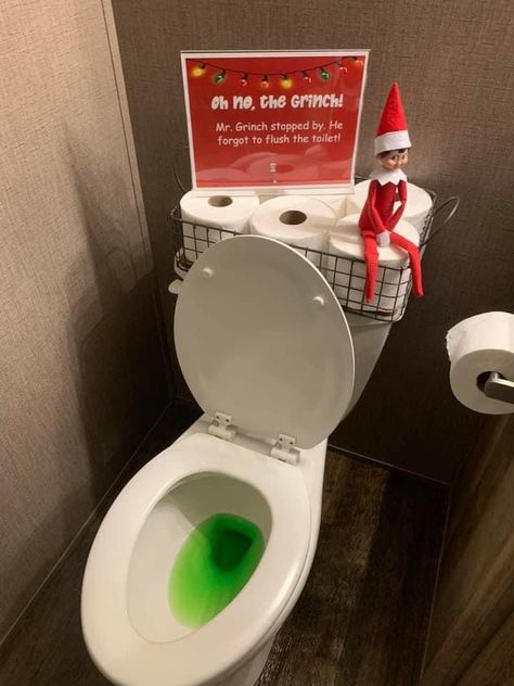 Elf Ideas Easy, Bad Elf, Elf Funny, Awesome Elf On The Shelf Ideas, Elf Magic, Elf Activities, Xmas Elf, Elf Antics, Elf Fun