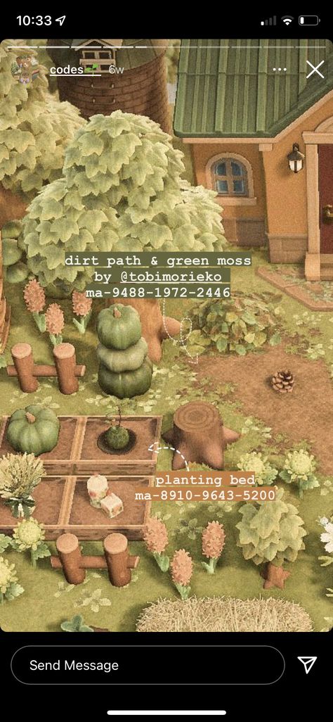 Different Acnh Aesthetics, Leafy Path Acnh, Farm Dirt Path Acnh Code, Green Path Animal Crossing, Acnh Natural Path Codes Dirt, Acnh Garden Dirt Code, Acnh All Season Path, Acnh Dark Wood Path, Acnh Diagonal Dirt Path Code