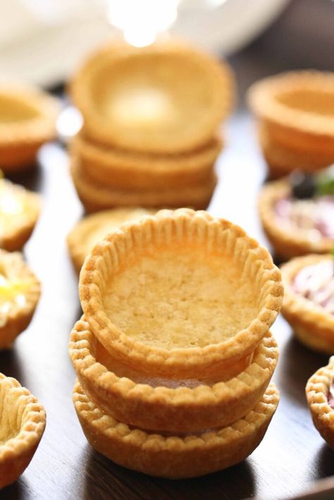 Miniature Tart Shells Tart Shells Recipe Crusts, Tartlet Shells, Tart Shells Recipe, Tart Shells Filling, Mini Tart Shells, Mini Tart Recipes, Chocolate Chex, Chocolate Ganache Recipe, Gluten Free Gingerbread