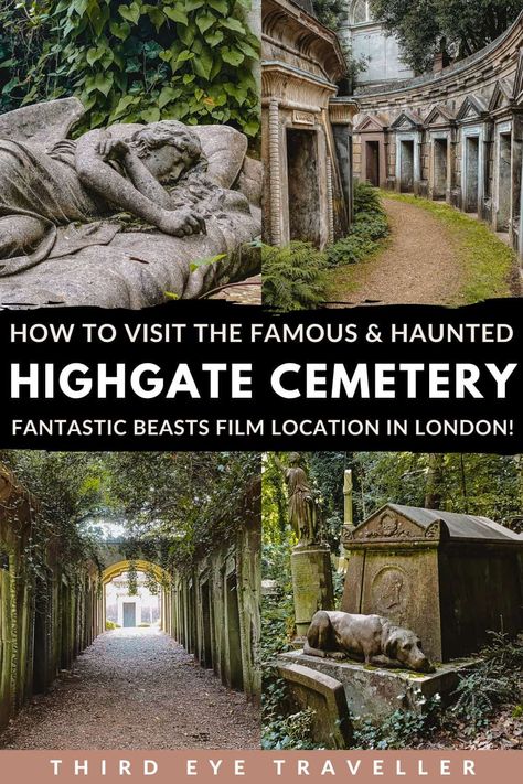 Haunted London, London Cemetery, London Cemeteries, Highgate Cemetery London, London England Travel, Highgate Cemetery, London Vacation, London Trip, Travel England