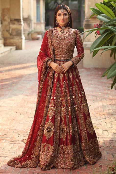 Red lehenga bridal