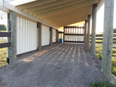 Quick Horse Shelter, Temporary Horse Shelter, Pasture Shelter, Horse Shelters, Agritourism Farms, Horse Shed, Livestock Barn, Livestock Shelter, Horse Farm Ideas