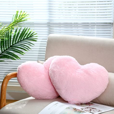 PRICES MAY VARY. Cute Throw Pillows: you will get 2 pieces of pink fluffy throw pillows that come in the shape of the heart, cute and delicate, easy to meet your decoration needs, you can also share them with your friends to enjoy the nice visual experience together Soft and Warm: the decorative pillow is made of quality faux fur material and is stuffed with PP cotton, which is soft and plush, giving you a warm feeling touch, and at the end of a busy day you can cuddle with a soft pillow to draw Fluffy Throw Pillows, Novelty Pillows, Heart Pillows, Dining Sofa, Fur Pillow, Soft Heart, Heart Pillow, Bedroom Pillows, Pink Pillows