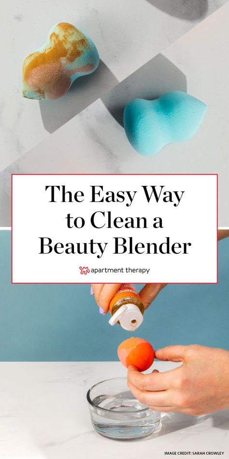 You probably already know that you should clean your makeup brushes regularly, but did you know that it’s just as important to clean your trusty makeup sponges, too? Here's how to clean your beauty blender.  #cleanbeautyblender #beautyblender #makeupsponge #makeupbrushes #cleaninghacks Beauty Blender Cleaning, Beauty Blender Washing Machine, Diy Beauty Blender, Makeup Sponge Cleaner, Clean Beauty Blender, Beauty Blender Cleaner, Beauty Blenders, Silicone Makeup, Makeup Blender