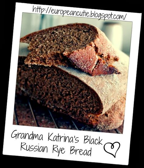 European Cutie ♥: Grandma Katrina's Black Russian Rye Bread ♥ Russian Rye Bread Recipe, Black Russian Bread, Russian Rye Bread, Rye Bread Recipe, Reuben Sandwiches, Black Bread, Rye Bread Recipes, Sausage Dinner, Black Russian