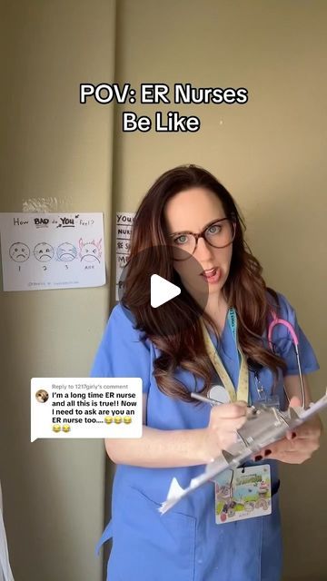 Julie Story on Instagram: "POV: ER Nurses Be Like 😂🤣 #funny #funnyvideos #funnymemes #comedy #humor #laugh #meme #jokes #funnyvideo #funnyreels #hilarious #lol #lmao #funnymoments #jokesfordays #funnyquotes" Er Nurse Humor, Er Nurses, Nurse Jokes, Laugh Meme, Er Nurse, Nurse Humor, Funny Moments, Funny Gif, Funny Quotes