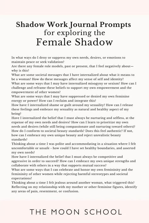 Shadow Work Journal Prompts Printable, Career Shadow Work, Shadow Work For Black Women, Shadow Work For Friendships, Birthday Shadow Work, Inner Work Prompts, Shadow Work Jealousy, Types Of Shadow Work, Shadow Work Journal Prompts For Black Women