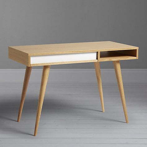 Buy Nazanin Kamali for Case Celine Desk Online at johnlewis.com Home Desks, Desk Oak, Fancy Table, Desks For Small Spaces, Contemporary Desk, Minimal Home, Boutique Interior, Office Desks, Study Table