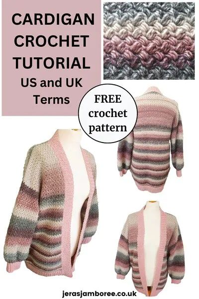 Easy Seamless Crochet Cardigan : Free Pattern - Jera's Jamboree Seamless Crochet Cardigan, Crochet Cardigan Pattern Free Women, Crochet Cardigan Free Pattern, Free Crochet Jacket Patterns, Acapella Songs, Crochet Sweater Coat, Easy Crochet Cardigan, Diy Crochet Cardigan, Cardigan Free Pattern