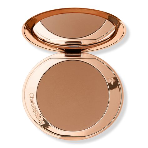 Airbrush Matte Bronzer - Charlotte Tilbury | Ulta Beauty Charlotte Tilbury Powder Bronzer, Makeup Products Bronzer, Best Powder Bronzer, Merit Bronzer, Bronzer Charlotte Tilbury, Cool Tone Bronzer, Sephora Bronzer, Charlotte Tilbury Powder, Charlotte Tilbury Bronzer