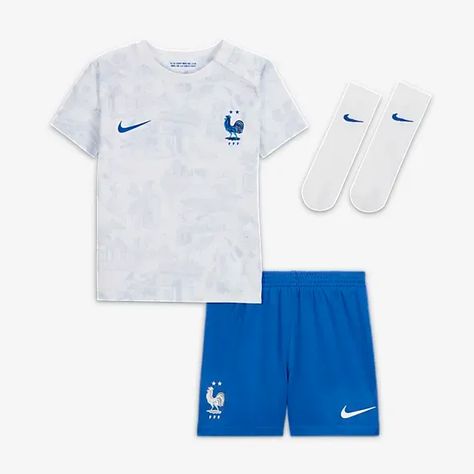 France Kit, Toddler Football, 2022 Fifa World Cup, Antoine Griezmann, Nike Kids, Football Kits, Kits For Kids, Fifa World Cup, Lionel Messi