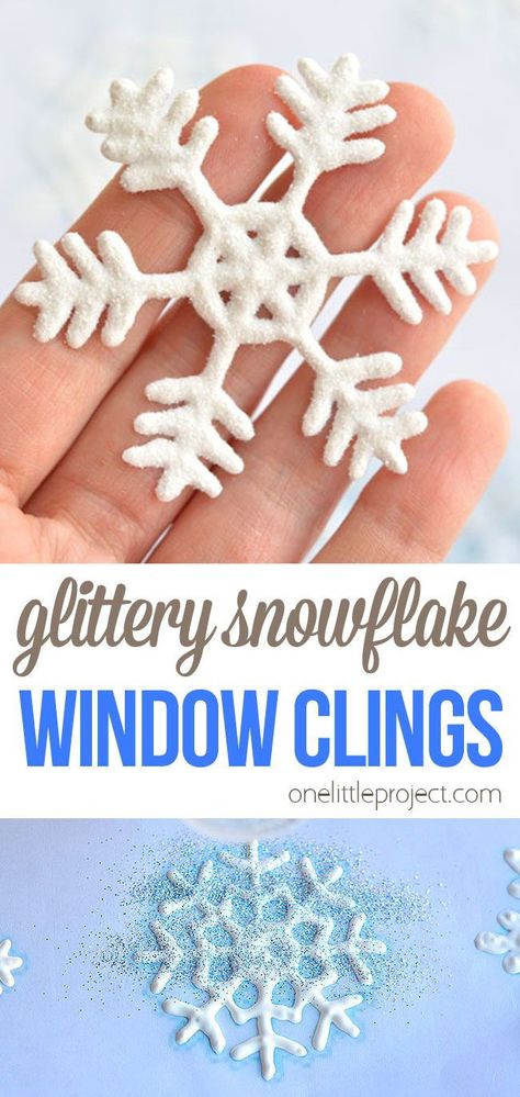 Whiter Than Snow Craft, Fun January Crafts For Kids, Christmas Crafts Age 7, Easy February Crafts For Kids, School Age Winter Crafts, Snowflake Window Clings, Making Snowflakes With Kids, Icicle Crafts For Kids, Quick Winter Crafts For Kids