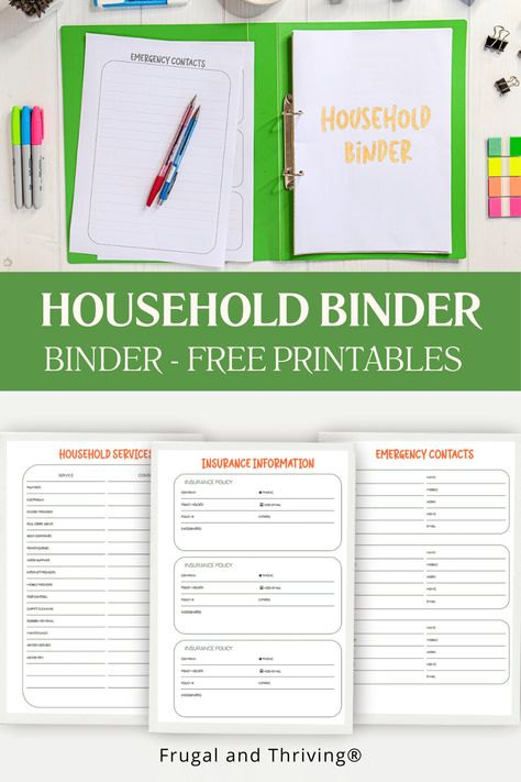 Simplify home organisation + have essential information at your fingertips with a household management binder. Digital tips + free printables. Home Planning Binder, Homemaking Binder Free Printables, Home Management Binder Ideas, Home Owner Binder, Legacy Binder Free Printable, Free Home Management Printables, House Binder Printables Free, Home Organization Binder Printables Free, Household Management Printables