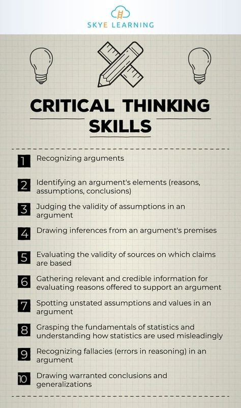 Logic And Critical Thinking, Thinking Strategies, Critical Thinking Activities, Brain Learning, Effective Study Tips, Research Skills, Work Skills, Teaching Skills, Learning Techniques