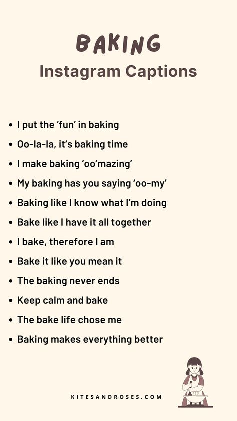 Caption For Pastries, Baking Quotes Aesthetic, Bio For Cake Page On Instagram, Quotes On Baking, Cookies Captions Instagram, Baking Captions For Instagram Story, Sassy Holiday Quotes, Bio For Bakery Page Instagram, Bakery Captions Instagram