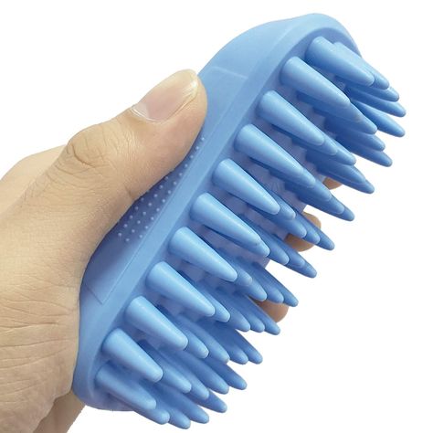 ZOOPOLR Pet Silicone Shampoo Brush for Long & Short Hair Medium Large Pets Dogs Cats, Anti-Skid Rubber Dog Cat Pet Mouse Groo Pet Mouse, Long Short Hair, Cat Massage, Cat Shampoo, Long To Short Hair, Shampoo Brush, Dog Cleaning, Pet Brush, Pet Mice