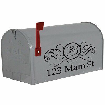 VWAQ Monogram Decals Personalized Lettering Mailbox Cover Color: Black, Customize: Required Mailbox Monogram, Address Decals, Mailbox Decal, Mailbox Stickers, Mailbox Flag, Personalized Mailbox, Steel Mailbox, Magnetic Mailbox Covers, Name Wall Stickers