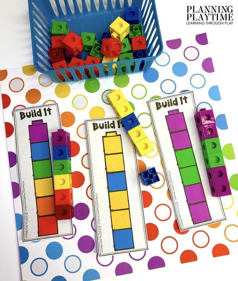 Preschool Morning Tubes, Morning Bin Activities, Preschool Sped Activities, Pre K Manipulative Activities, Connecting Cubes Activities, Easy Table Activities For Preschool, Pre K Table Activities, Table Time Activities For Preschoolers, Busy Box Activities