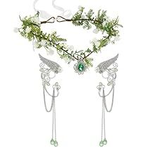 Elves Cosplay, Fairy Flower Crown, Elf Tiara, Elvish Wedding, Elf Wings, Elf Crown, Fairy Headpiece, Elven Princess, Elf Cosplay