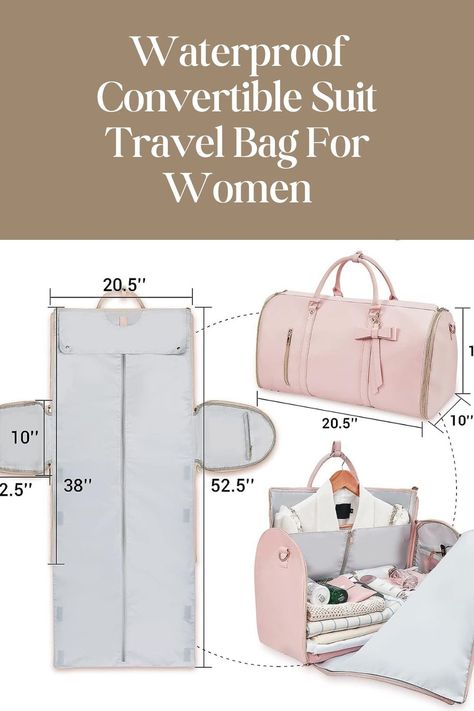 Grab this stylish carry on suit travel bag for women with toiletry pockets. Check out the link in my bio #amazonmusthave#amazontravelkessentials#amazontravel#amazontravelbags#amazon#amazonbestsellingitmes Sew Travel Accessories, Sewing Travel Accessories, Travel Bag Pattern, Leather Bag Tutorial, Diy Travel Bag, Sewing Measurements, Crystal Bead Jewelry, Diy Bag Designs, Backpack Pattern